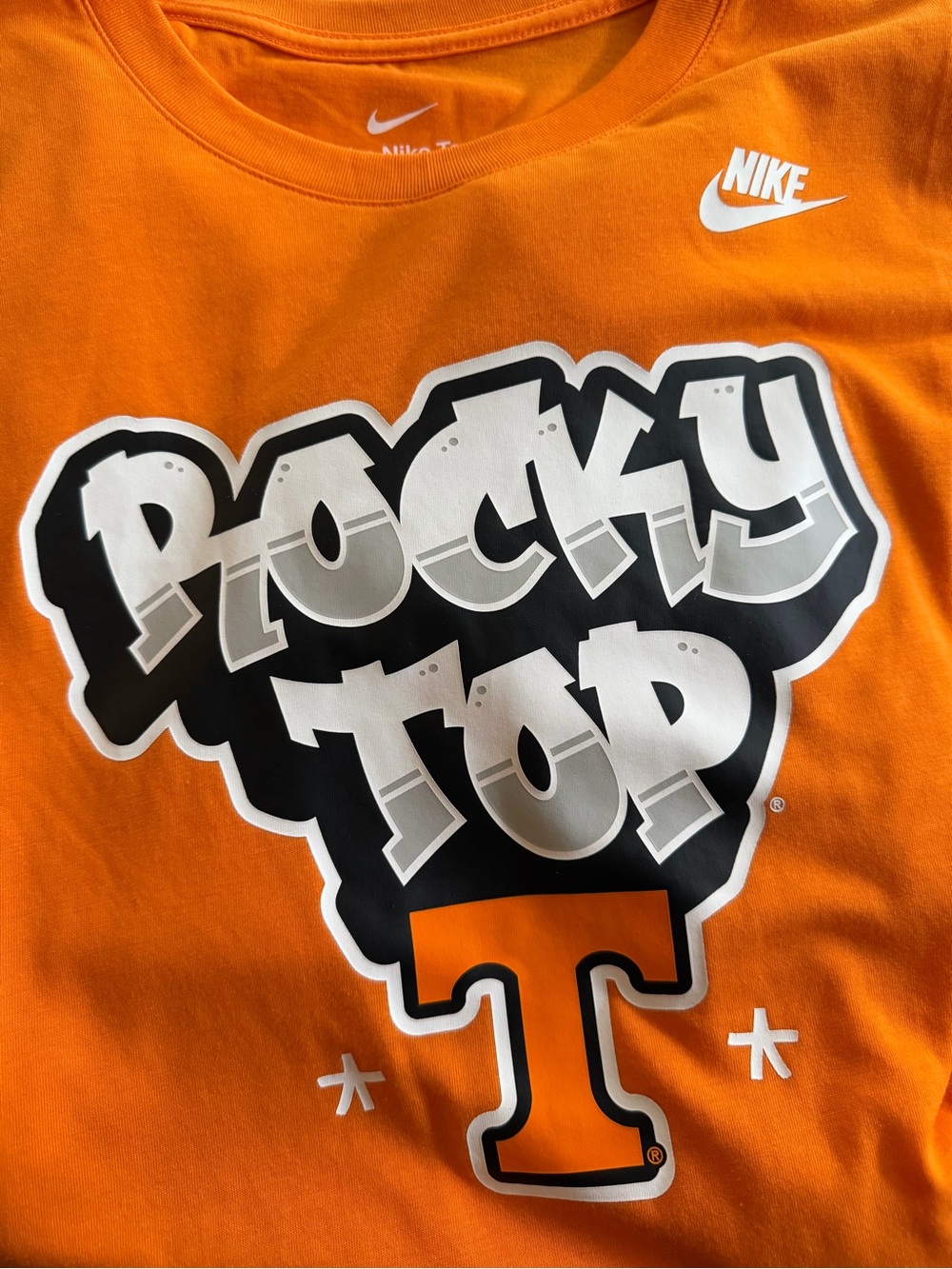 Nike Men Orange 'Rocky Top' Graphic Tee